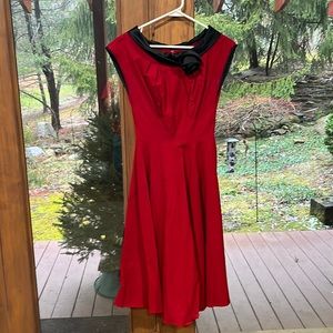 Stop staring red dress